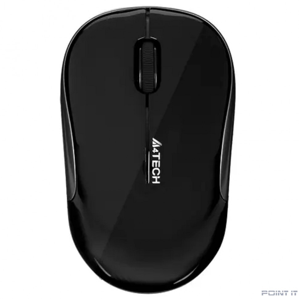 Мышь беспроводная A4Tech G3-300NS black (оптическая, silent, USB, 2but, 1200dpi)(G3-300NS