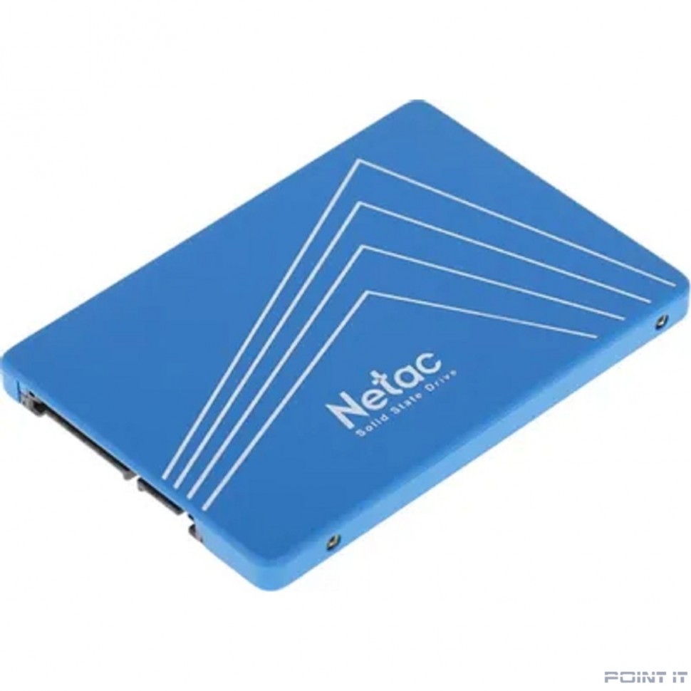 SSD 2.5" Netac 128Gb N600S Series <NT01N600S-128G-S3X> Retail (SATA3, up to 540/490MBs, 3D NAND, 140TBW, 7mm)