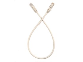 Патч-корд FTP4 cat.6, 0.5м, литой коннектор, серый, Netko CKC