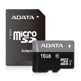 Карта памяти MICRO SDHC 16GB CLASS10 W/AD AUSDH16GUICL10-RA1 ADATA