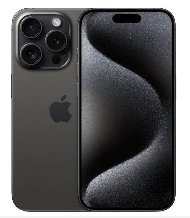 Мобильный телефон IPHONE 15 PRO 128GB BLACK MTQ43ZA/A APPLE