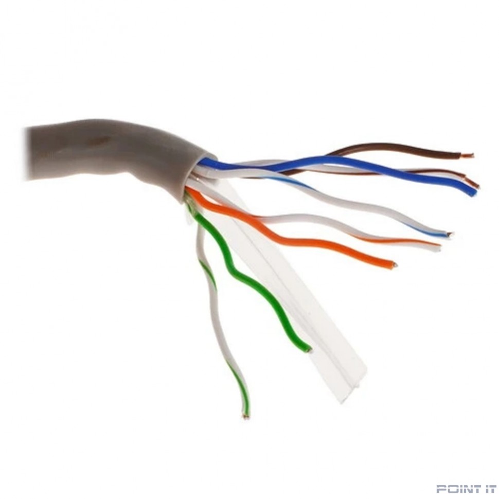 5bites Кабель US6575-305A витая пара UTP / SOLID / 6CAT / 23AWG / CCA / PVC / GREY / 305M