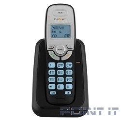 TEXET TX-D6905A черный (громкая связь,телефонная книга на 50 имен и номеров, определитель номера, будильник)