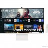 Монитор LCD Samsung 31.5" S32CM801UI M8 белый {VA 3840x2160 60Hz 4ms 3000:1 178/178 HDMI USB USB-C MM Webcam BT5.2 VESA} [LS32CM801UIXCI]