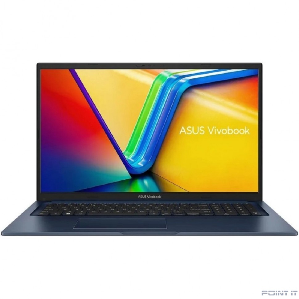 Ноутбук ASUS Vivobook 17 X1704ZA-AU333 [90NB10F2-M00DH0] Quiet Blue 17.3" {FHD i3 1215U(1.2Ghz)/8192Mb/512PCISSDGb/ UHD Graphics/DOS}