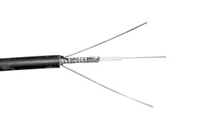 Кабель волоконно-оптический 8 (SМ - 9/125), наружный, двойная стальная проволока в качестве силового элемента, PE, черный, 2000м