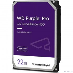 22TB WD Purple Pro (WD221PURP) {Serial ATA III, 7200- rpm, 512Mb, 3.5&quot;}