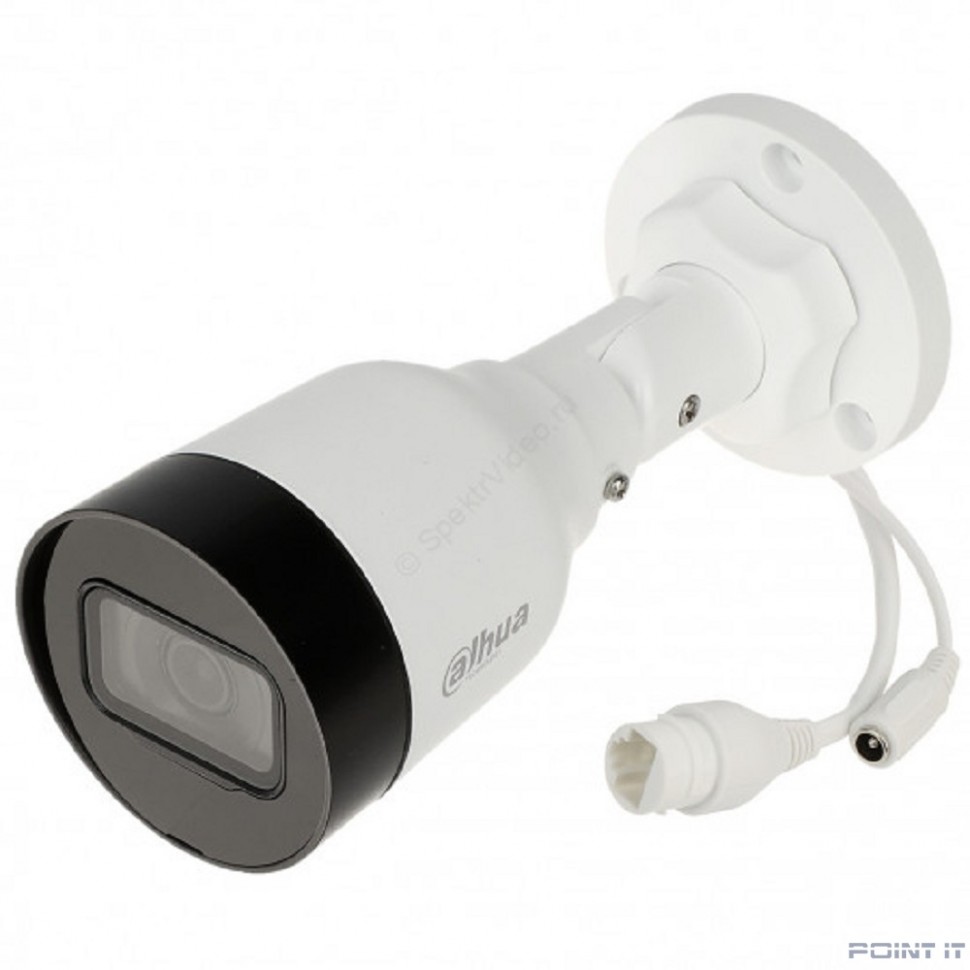 DAHUA DH-IPC-HFW1431S1P-0360B-S6 Уличная цилиндрическая IP-видеокамера 4Мп, 1/2.9” CMOS, объектив 3.6мм, обнаружение людей, ИК 30м, IP67, металл/пластик