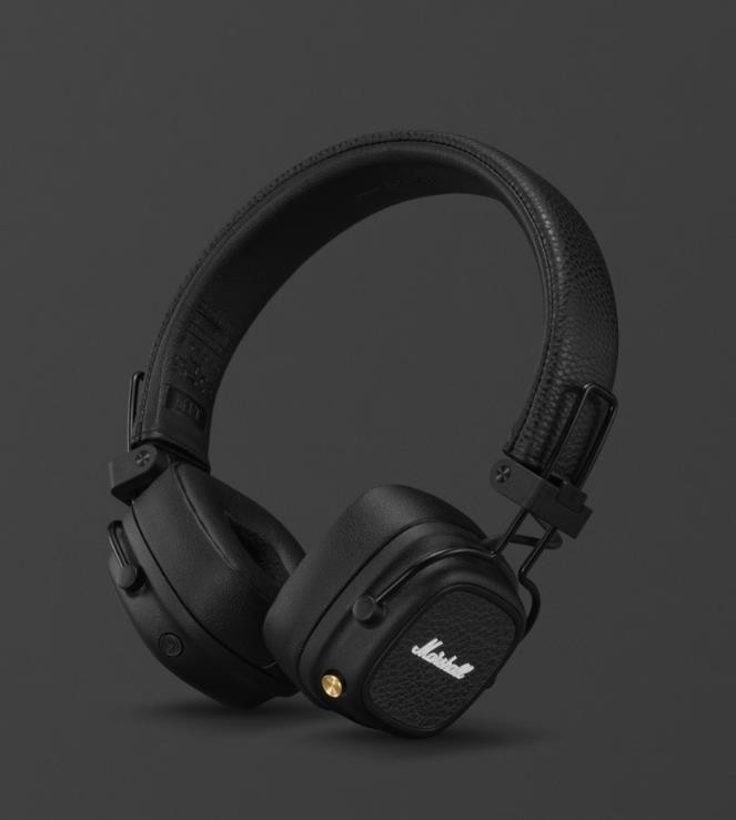 Нaушники BLUETOOTH MAJOR V BLACK MARSHALL