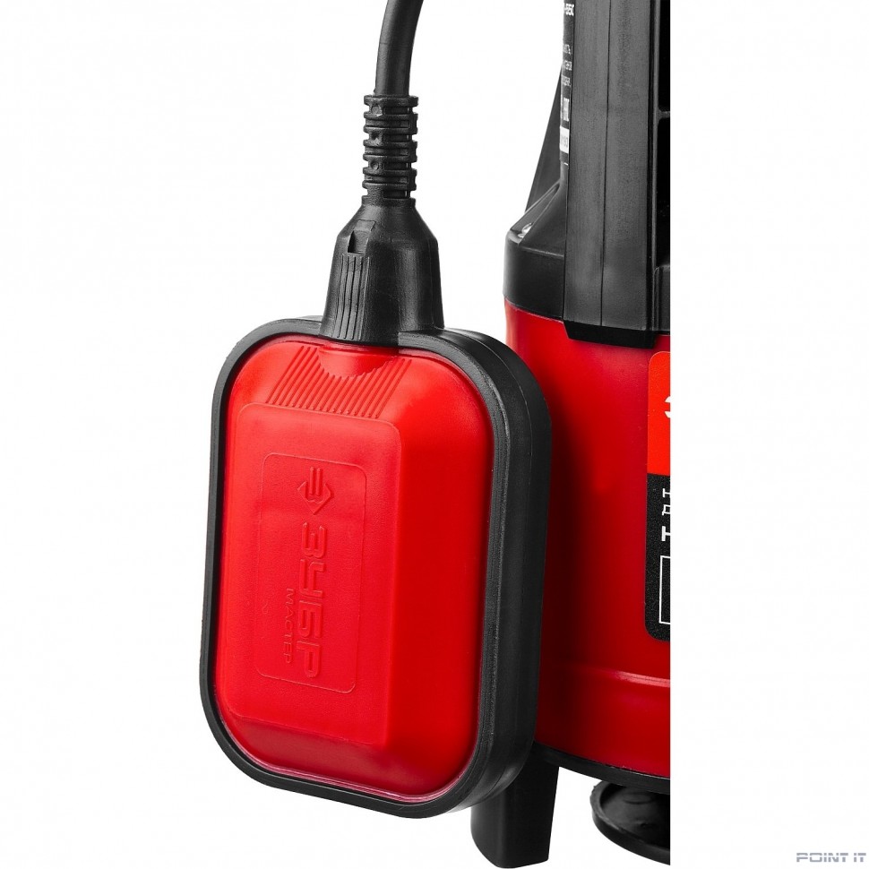 ЗУБР [НПГ-М1-400] Насос М1 погружной { дренажн. для грязн воды (d частиц до 35 мм), 400Вт, пропускная способность 125л/мин, напор 5м, провод 7м }