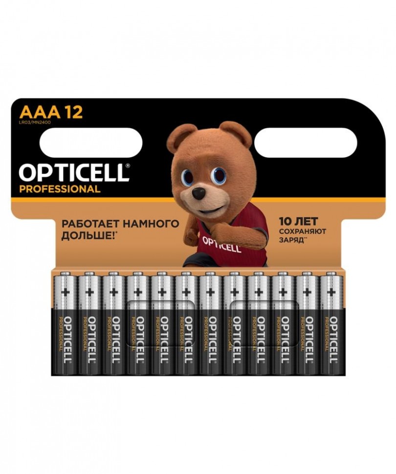 Элемент питания (батарейка) PROFESSIONAL AAA 12PCS 5052006 OPTICELL