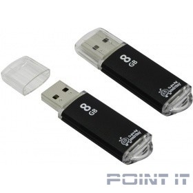 Smartbuy USB Drive 8Gb V-Cut series Black SB8GBVC-K
