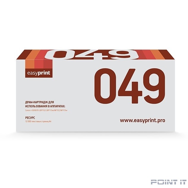 EasyPrint Cartridge 049 Drum Драм-картридж DC-049 для Canon i-SENSYS LBP112/LBP113w/MF112/MF113w (12000стр.) с чипом