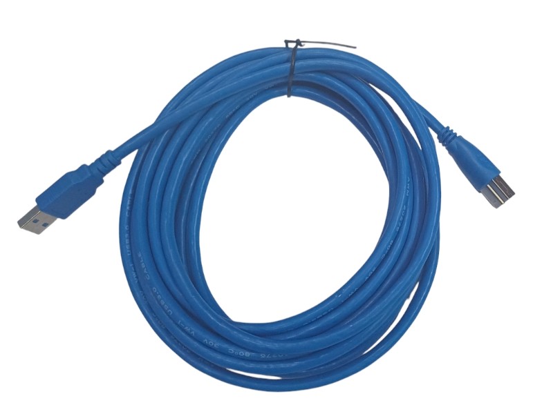 Кабель шт.USB A - шт.USB B 3.0 (5м), синий, NETKO Optima