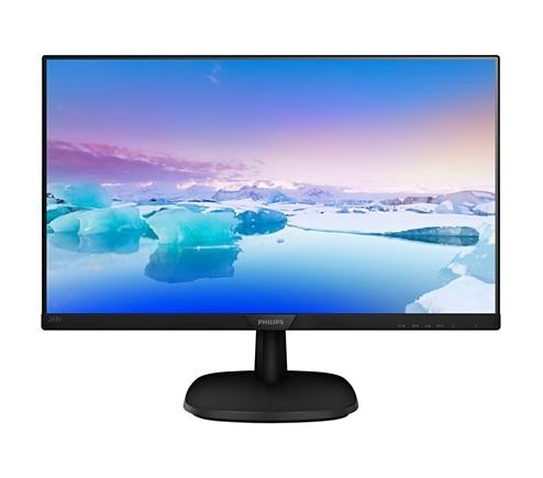 ЖК монитор PHILIPS 243V7QSB/23.8" Cенсорный экран нет/IPS/1920x1080 16:9/250/4 мс/черный/4.8 кг 243V7QSB(00/01)