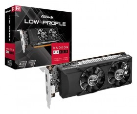 Видеокарта ASROCK AMD Radeon RX 550 4 Гб GDDR5 128 бит PCIE 3.0 8x GPU 1100 МГц 1xВыход HDMI 1xВыход DisplayPort RX550LP4G