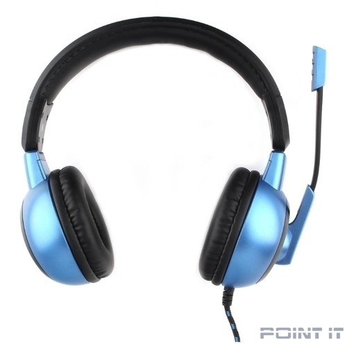 Gembird MHS-G55, код Survarium, черн/син, рег громкости, откл микр, каб 2.5м