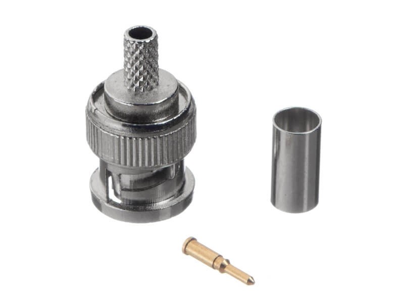 Коннектор BNC для 3C-2V, цинк/медь, для обжимного инструмента NETKO Optima