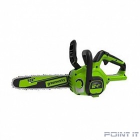 GreenWorks G24CS25K2 Цепная пила аккумуляторная, 24V, 25см, c АКБ 2Ач и ЗУ [2007707UA]