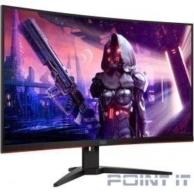 Монитор LCD AOC 31.5'' CQ32G2SE {VA 2560х1440 Curved 165Hz 300cd 178/178 3000:1 1ms D-Sub 2xHDMI DisplayPort 2x5W}