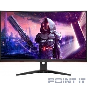 Монитор LCD AOC 31.5'' CQ32G2SE {VA 2560х1440 Curved 165Hz 300cd 178/178 3000:1 1ms D-Sub 2xHDMI DisplayPort 2x5W}