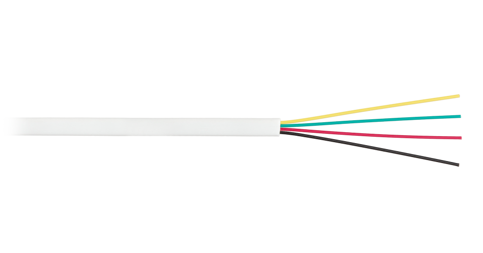 Кабель Телефонный 4с, (CCS, 4*6*0, 10), EC, 100м, плоский, белый