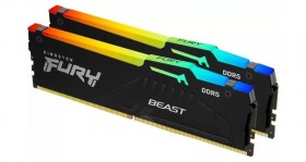 Модуль памяти FURY 32GB DDR5-5600 KF556C40BBAK2-32,CL40, 1.25V K2*32GB RGB XMP KINGSTON