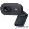 960-001364 Logitech HD WebCam C505 Black { USB 2.0, 1280*720, 1Mpix foto, Mic, Black}