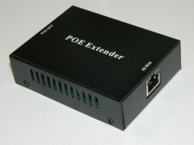 NS101EX PoE, повторитель передатчик (PSE)+приемник (PD), PSE 48V 15.4W 802.3af, PD 48V 25.5W 802.3af/at, 100Мбит, максимальная дистанция: 100м, черный