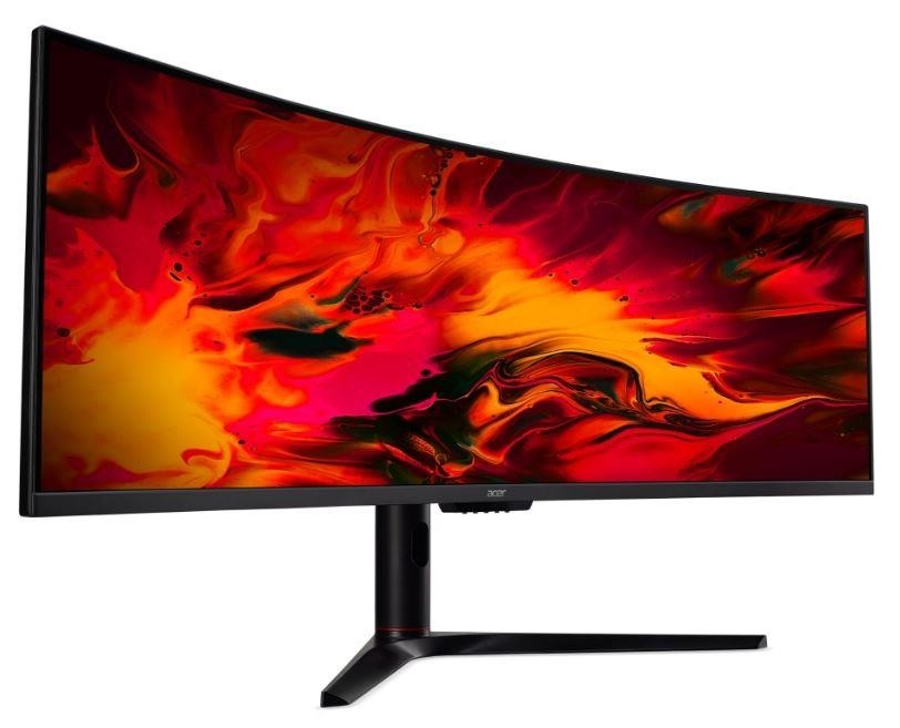 ЖК монитор ACER Nitro EI491CURSBMIIPPHX/49"/VA/5120x1440 32:9/120Hz/400/3000:1/4 мс/да/черный/11.5 кг UM.SE1EE.S05