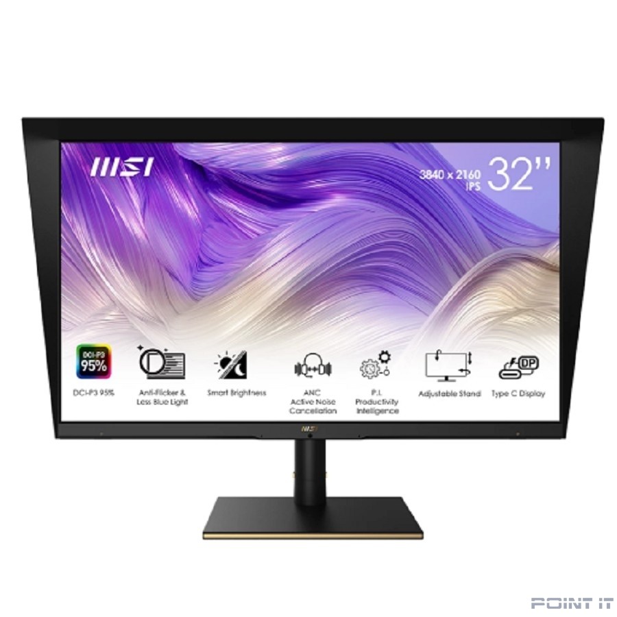 Монитор MSI Summit 31.5" MS321UP черный {IPS 3840x2160 60Hz 16:9 400cd 178/178 HDMI DisplayPort USB HAS}