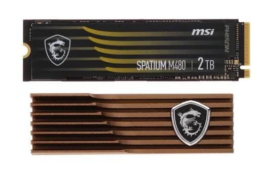 SSD жесткий диск PCIE 4.0 NVME M.2 2TB SPATIUM M480 PRO 2TB HS MSI