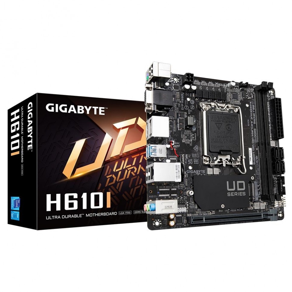 Материнская плата H610 S1700 MITX H610I GIGABYTE