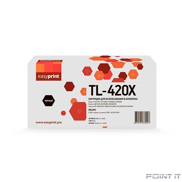 Easyprint TL-420X Картридж LPM-TL-420X для Pantum P3010/3300/M6700/6800/7100/7200/7300 (6000 стр.)  с чипом