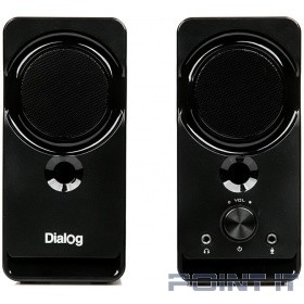 Dialog Stride AST-22UP - акустические колонки 2.0, 8W RMS, Phone Out, Mic In, черные, питание от USB