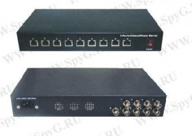 UTP109PV-SV24 Пассивный видео приемник и  узловой сервер 24В 120Вт,  9 - канальный, 100-240 АС РАСПРОДАЖА