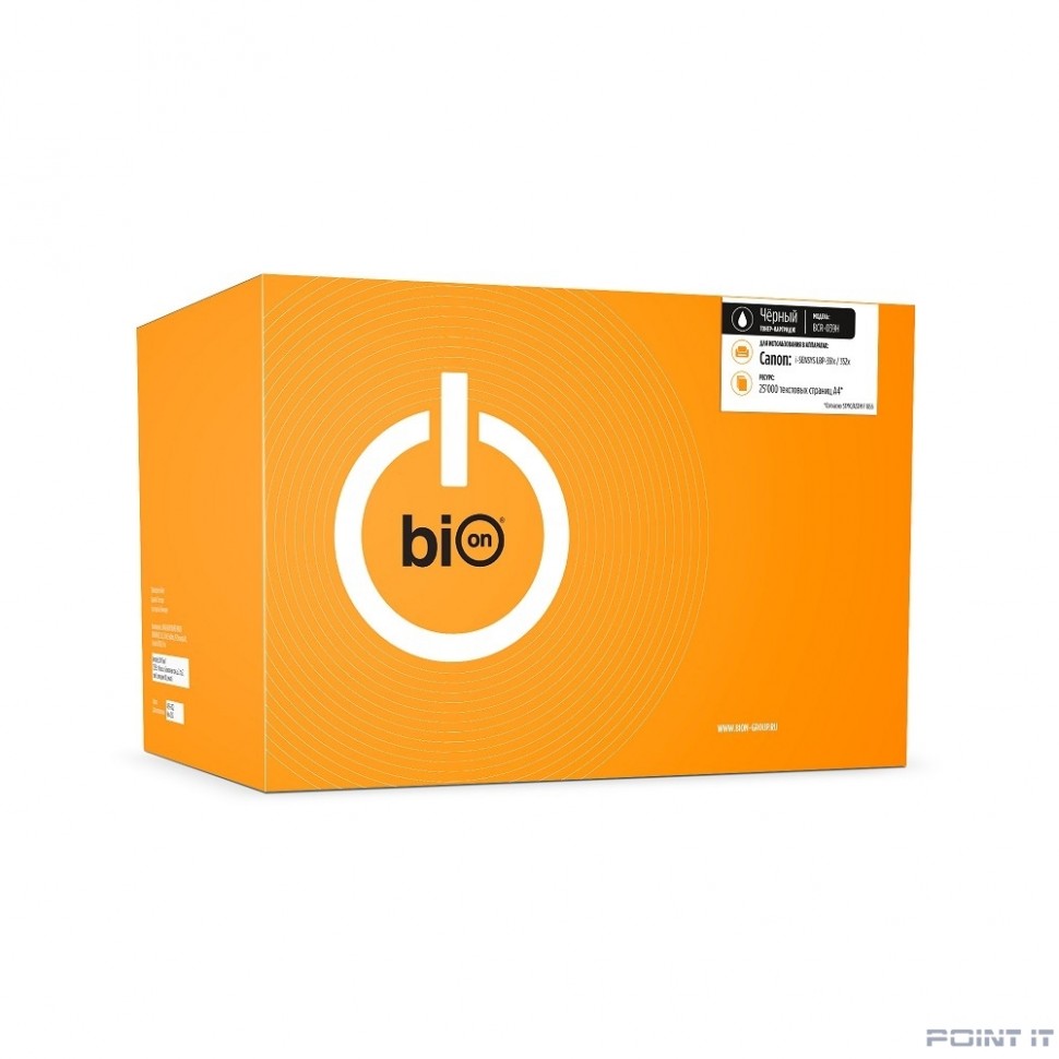 Bion 039H Картридж для Canon imageCLASS LBP351dn/352dn/351x/352x (25000 стр.), Черный, белая коробка