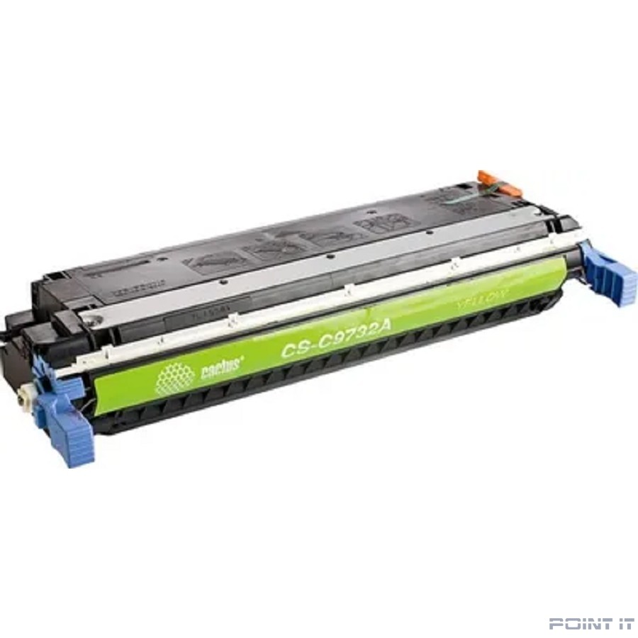 Картридж лазерный Cactus CS-C9732A желтый (12000стр.) для HP CLJ 5500/5550