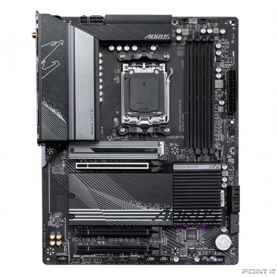 Gigabyte B650 AORUS ELITE AX V2 {SocketAM5 AMD B650 4xDDR5 ATX AC`97 8ch(7.1) 2.5Gg RAID+HDMI+DP}