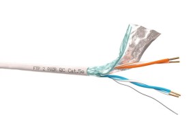 Кабель FTP2 cat.5е, одножильный, экранированный, 305м, Cu, серый, NETKO Optima Silver