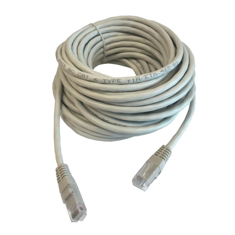 Патч-корд Technolink UTP4 rj45-rj45, cat.6, 10.0м, BC, серый, литой коннектор