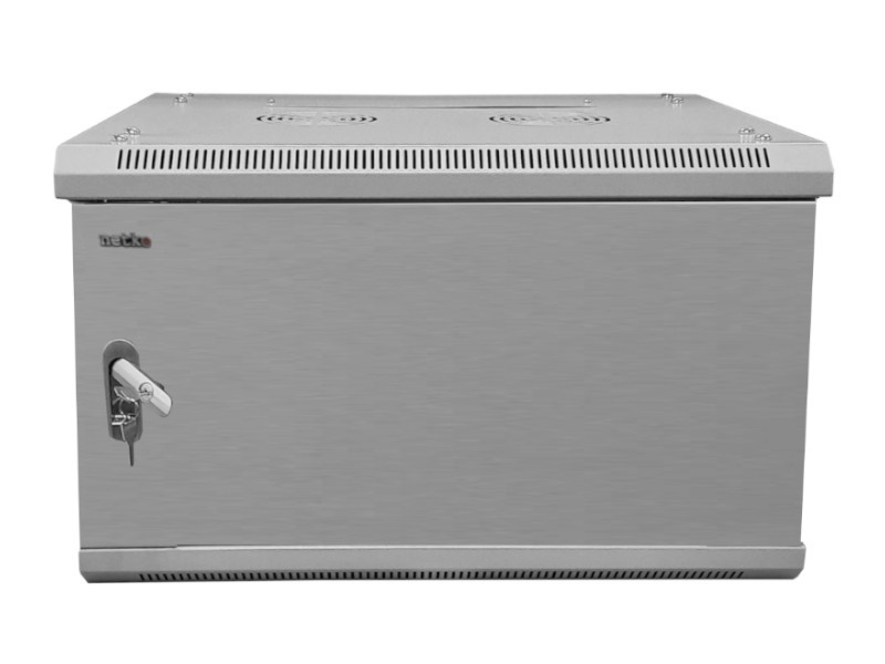 Шкаф настенный 9U серия WMA (Wall Maestro) (600х450х500), передняя дверь металл, разборный, серый Netko А