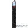 PowerCube Фильтр-удлинитель 5.0м, 5 розеток,10А (SPG5-С5), черный графит