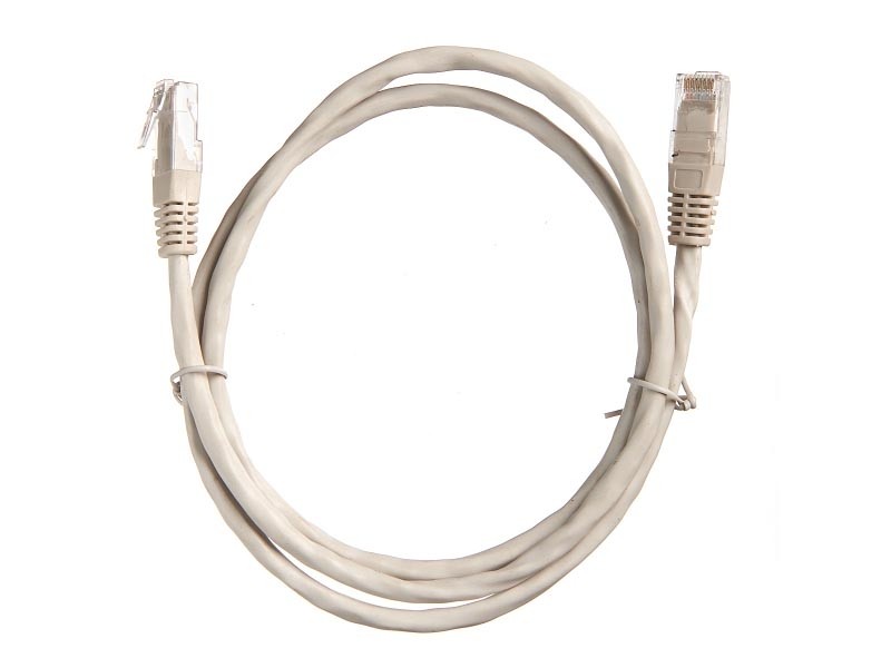 Патч-корд Technolink UTP4 rj45-rj45, cat.6, 1.0м, BC, серый, литой коннектор РАСПРОДАЖА