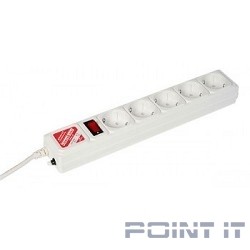 PowerCube Сетевой фильтр 1.9м 5 розеток (SPG-B-6-WHITE), белый