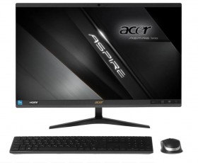 Моноблок ACER All-in-One Acer Aspire C24-1700 CPU Core i3 i3-1215U Частота процессора 4400 МГц 23.8&quot; 1920x1080 8Гб DDR4 3200 МГц 512Гб UHD Graphics встроенная Windows 11 Home черный Аксессуары в комплекте блок питания, документация DQ.BJFMC.00D