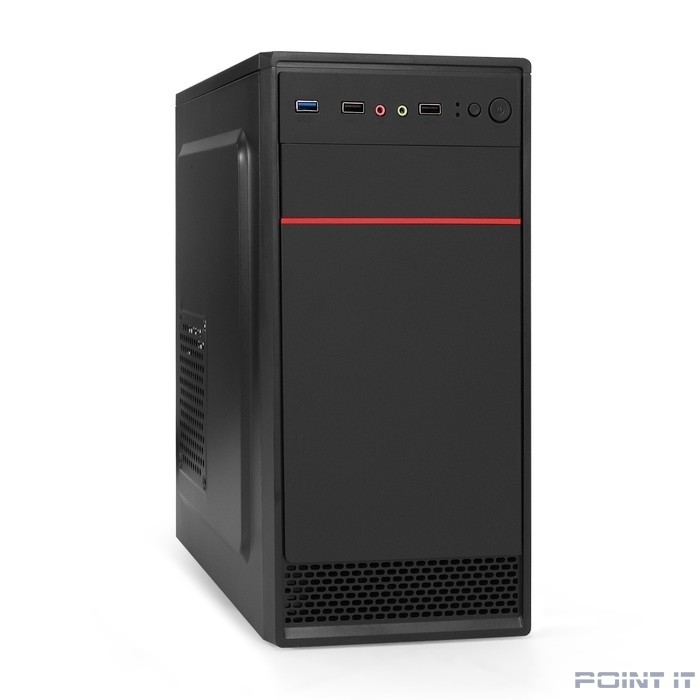 Exegate EX295154RUS Корпус Minitower ExeGate MA-401 (mATX, без БП, 2*USB+1*USB3.0, аудио, черный)  