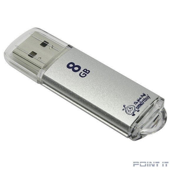 Smartbuy USB Drive 8Gb V-Cut series Silver SB8GBVC-S