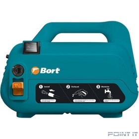 Bort BHR-1600-COMPACT Мойка высокого давления [93415742] { 1600 Вт, максимальное давление 120 бар, рабочее давление 90 бар, 7 л/мин, 5.3 кг }