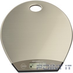 FIRST FA-6403-1 Весы кухонные, электронные, сталь, 5 кг, серый